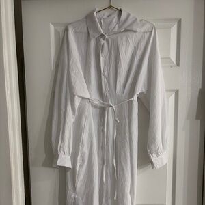 White Midi Dress M